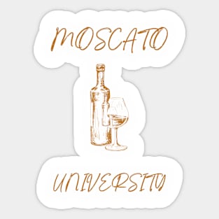 Moscato University Sticker